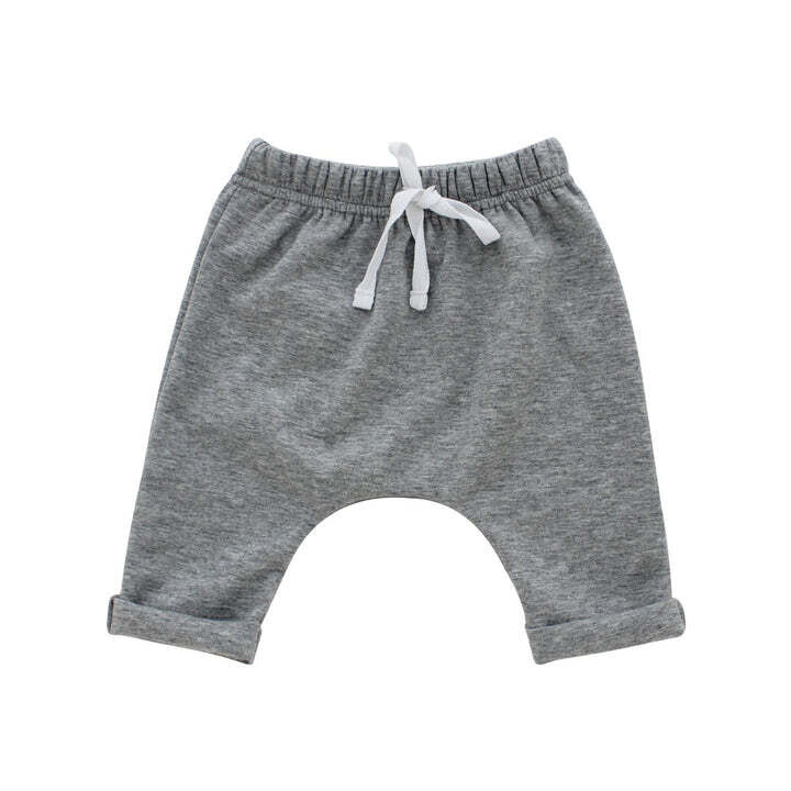 Joggers - Heather Grey Cotton