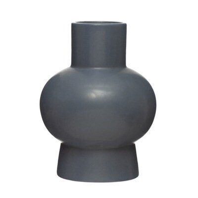 Vase - Stoneware Navy Vase - Stoneware Navy