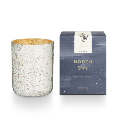 Candle - North Sky Sm Luxe Sanded Merc Glass