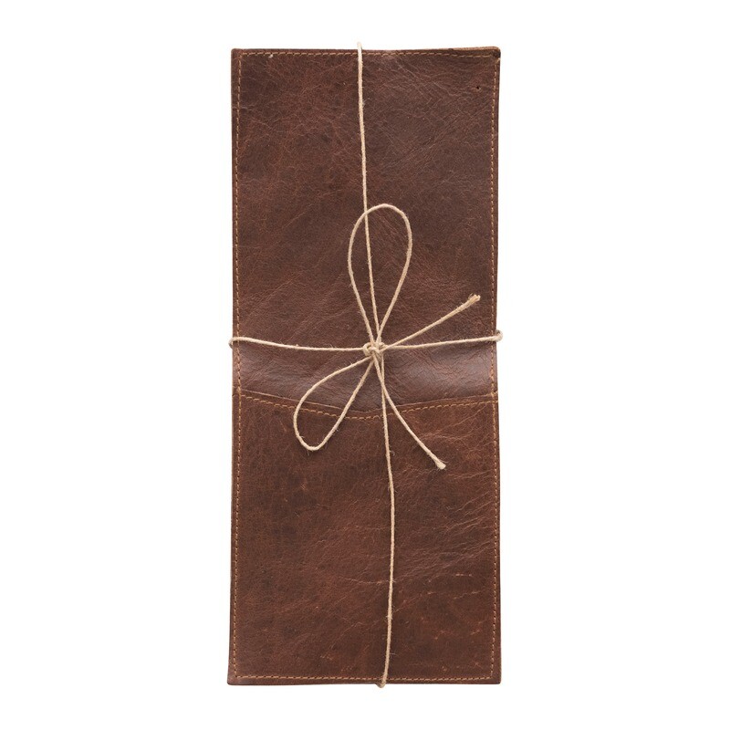 Leather Cutlery Sleeve