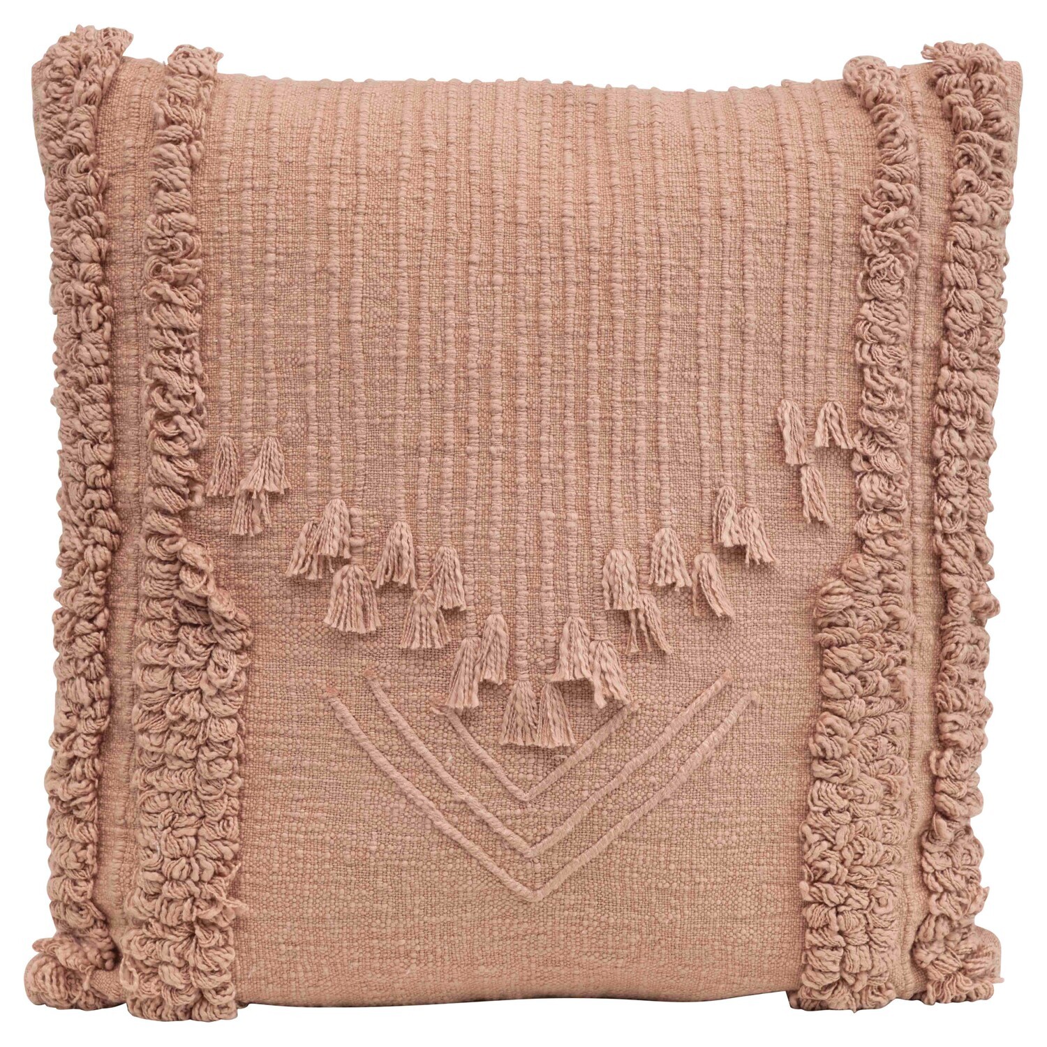 Pillow - Embroidered with Applique and Fringe