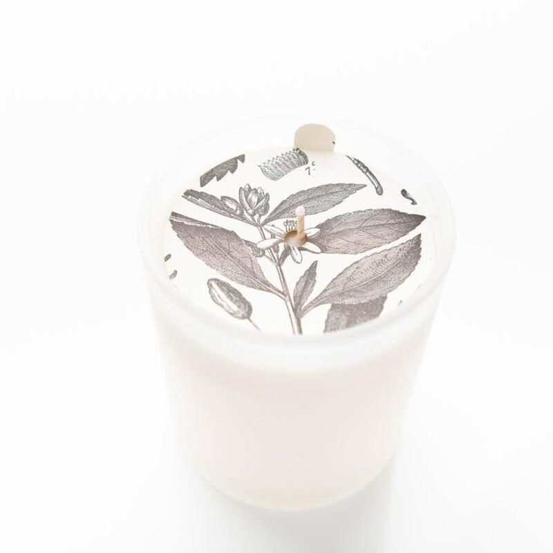 Bourbon &amp; Vanilla Glass Candle