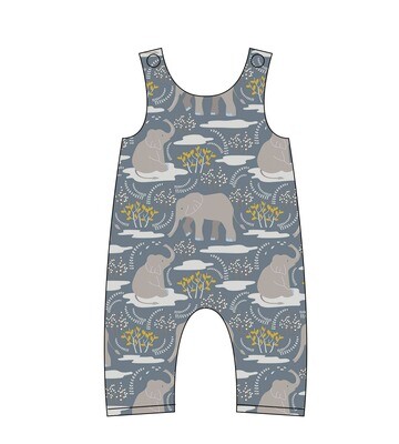 6-12m Safari Party Muslin Overall