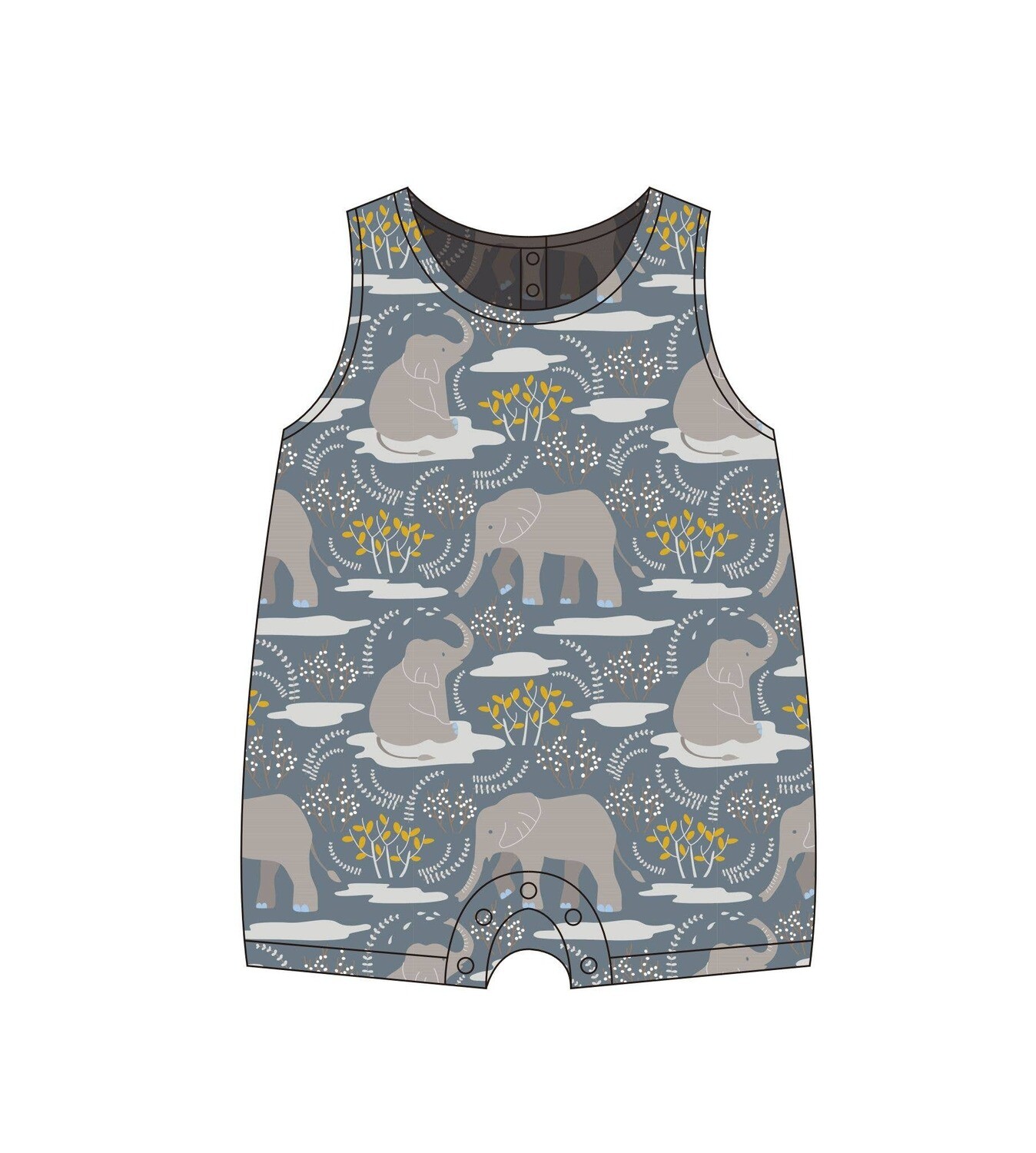 6-12m Safari Party Muslin Coverall