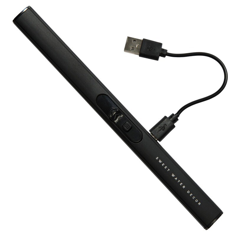 Black Rechargeable Electric Lighter - Decor &amp; Gifts
