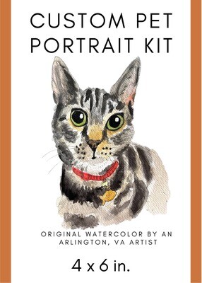 Custom Pet Portrait, watercolor pet portrait, dog painting