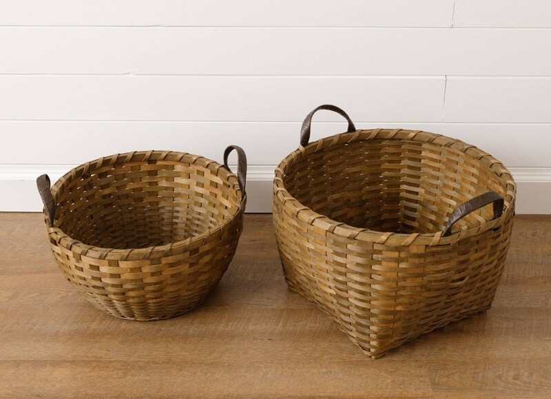 Round Chipwood Baskets