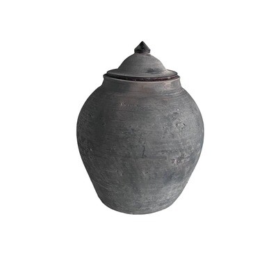 Lidded Village Jar Lidded Village Jar