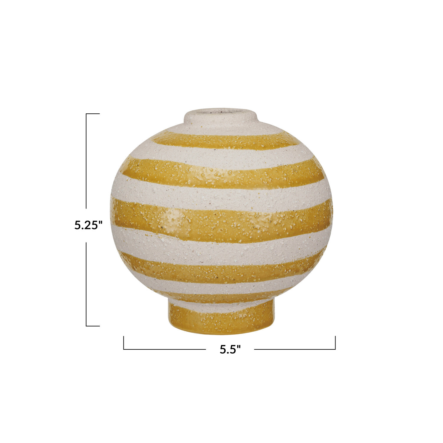 Vase - Yellow Stripe