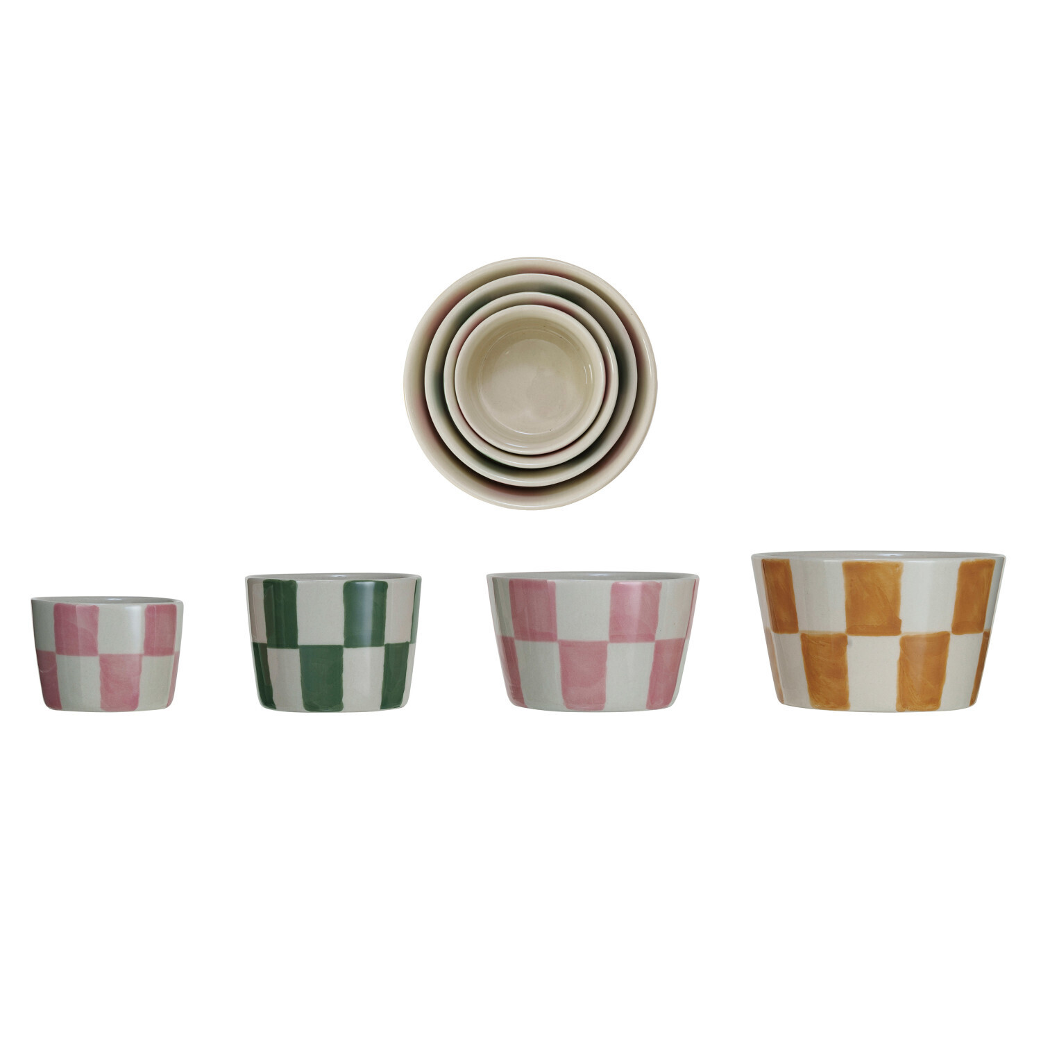 Nesting Bowls - Grid Pattern