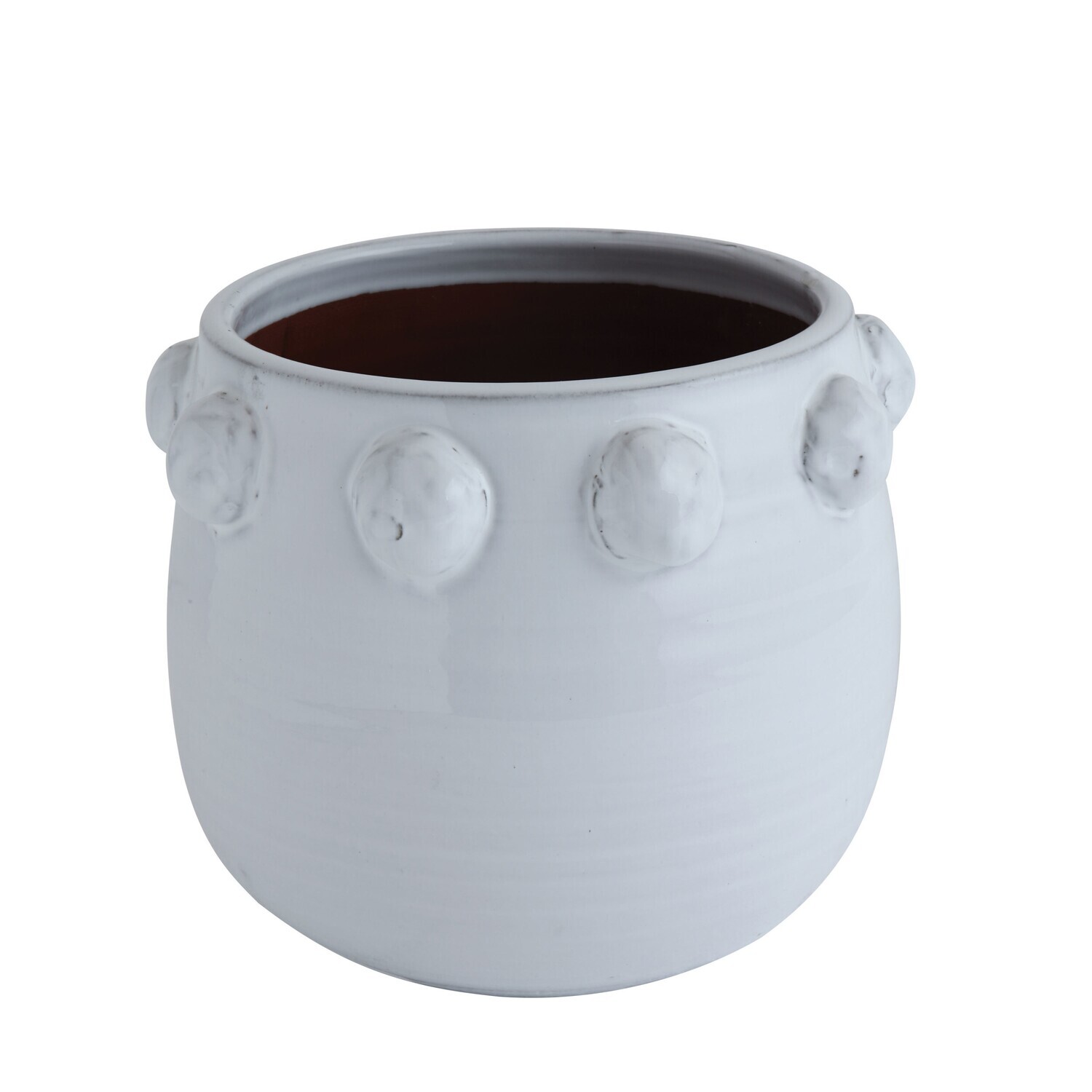Planter - 9&quot; x 11&quot;  with Bubble Design White