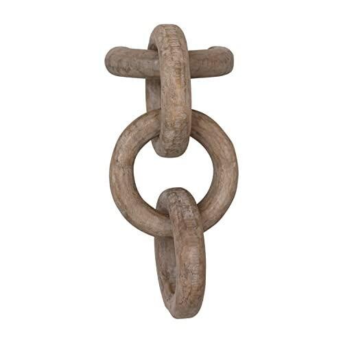 Wood Chain 3 Links Wall Décor