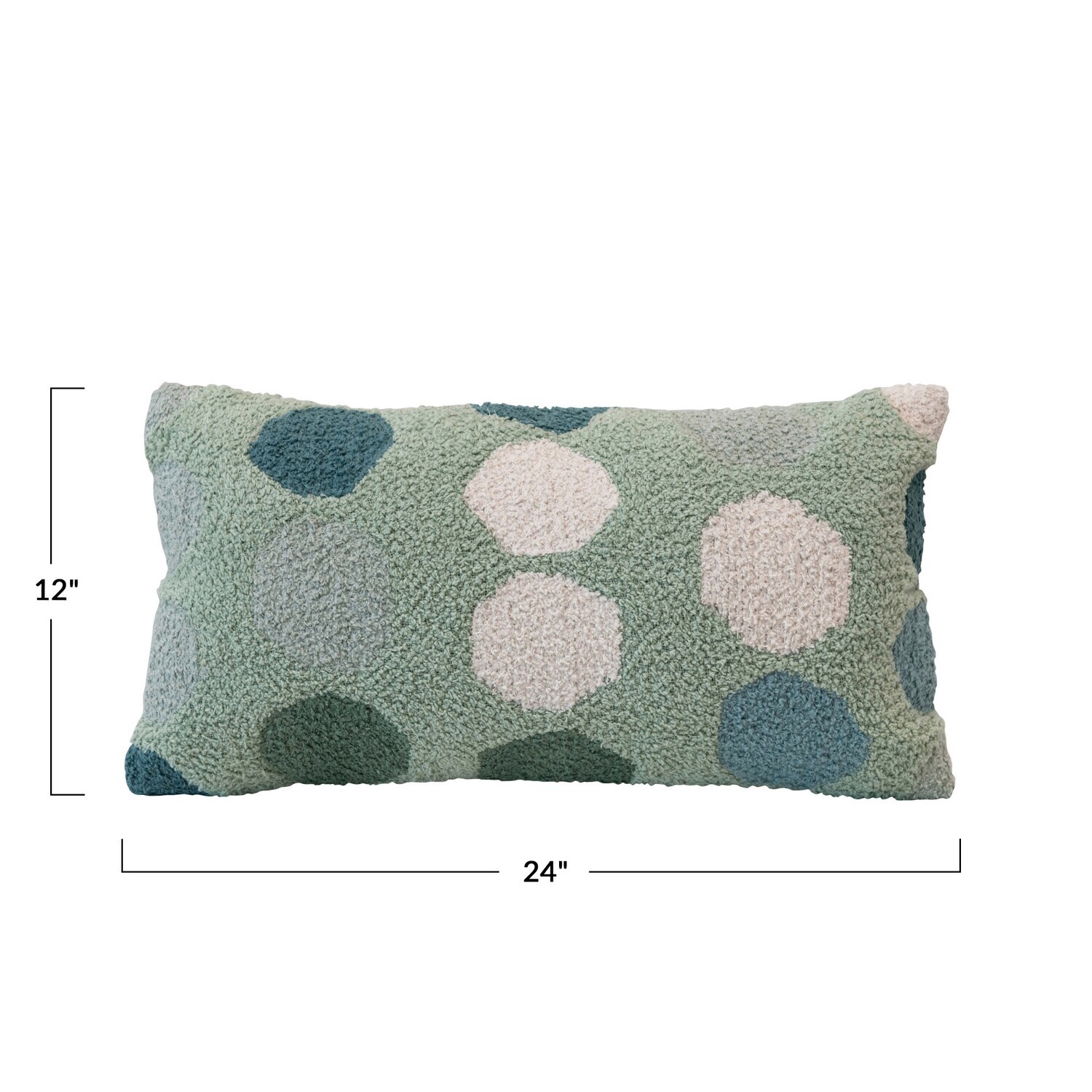 Pillow - Woven Cotton Lumbar Dots