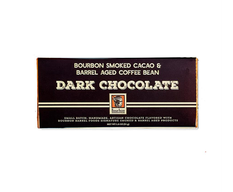 Bourbon Smoked Cacao and Barrel Aged Coffee Bean Dark Chocolate