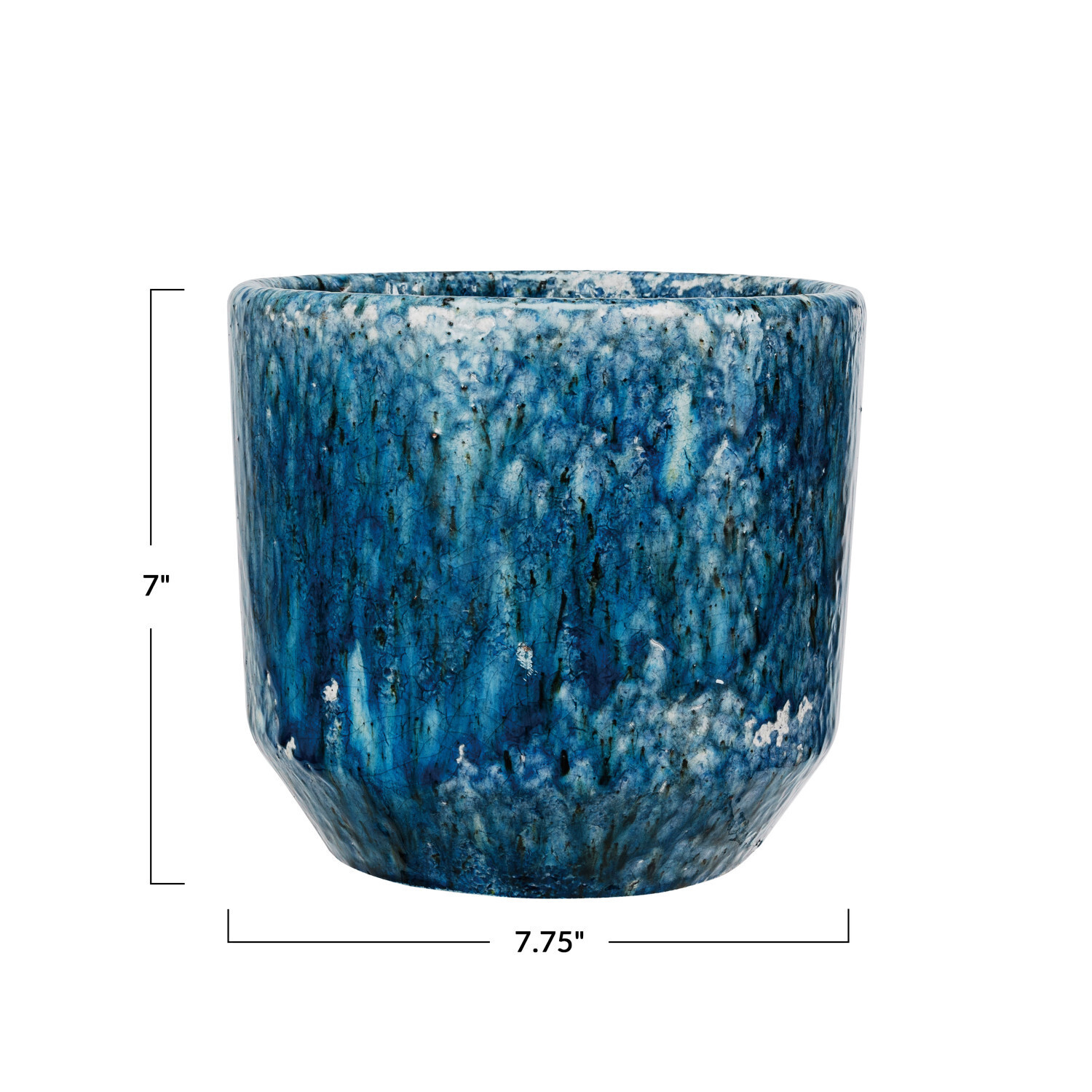 Pot Blue Terracotta