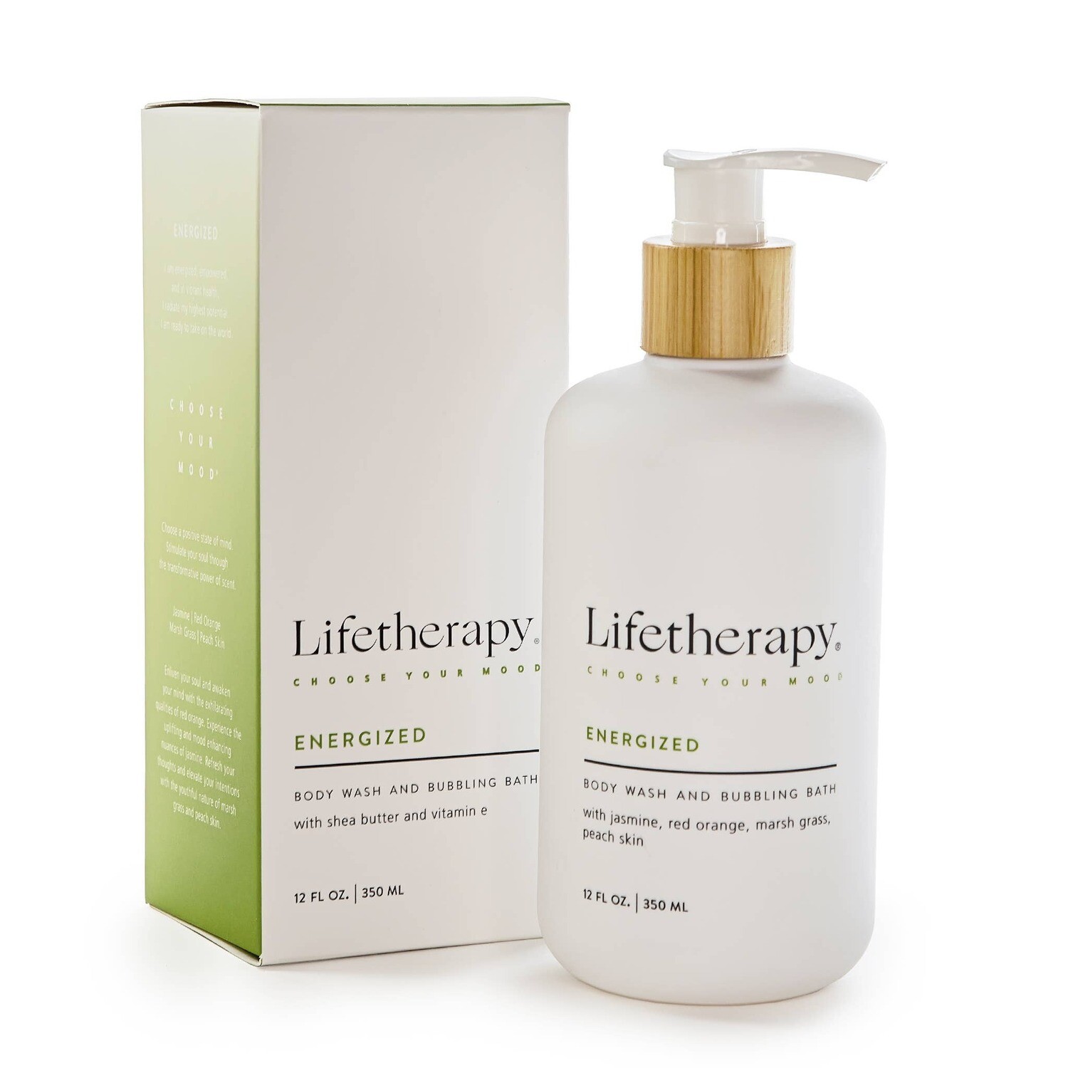 12 oz Energized Body Wash and Bubbling Bath