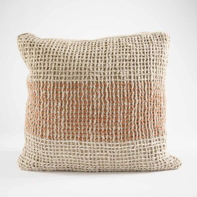 Granita Linen Cushion Cover - Rust