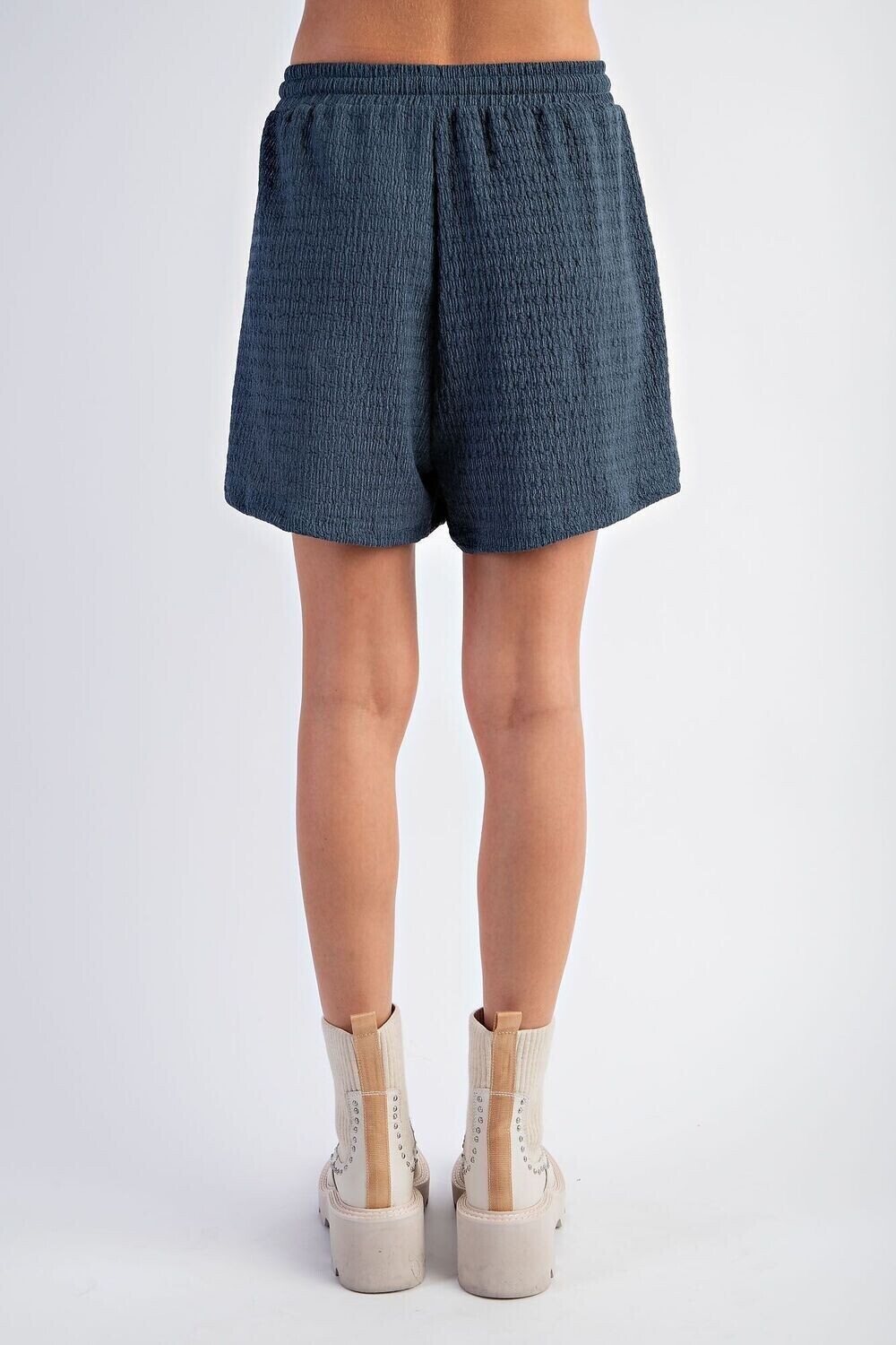 Shorts - Textured Navy
