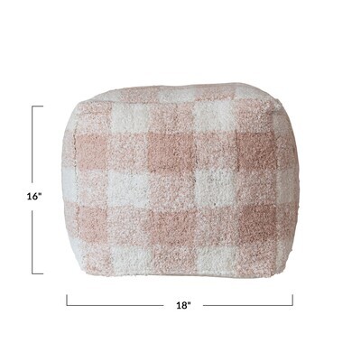 Pouf - Blush and Cream