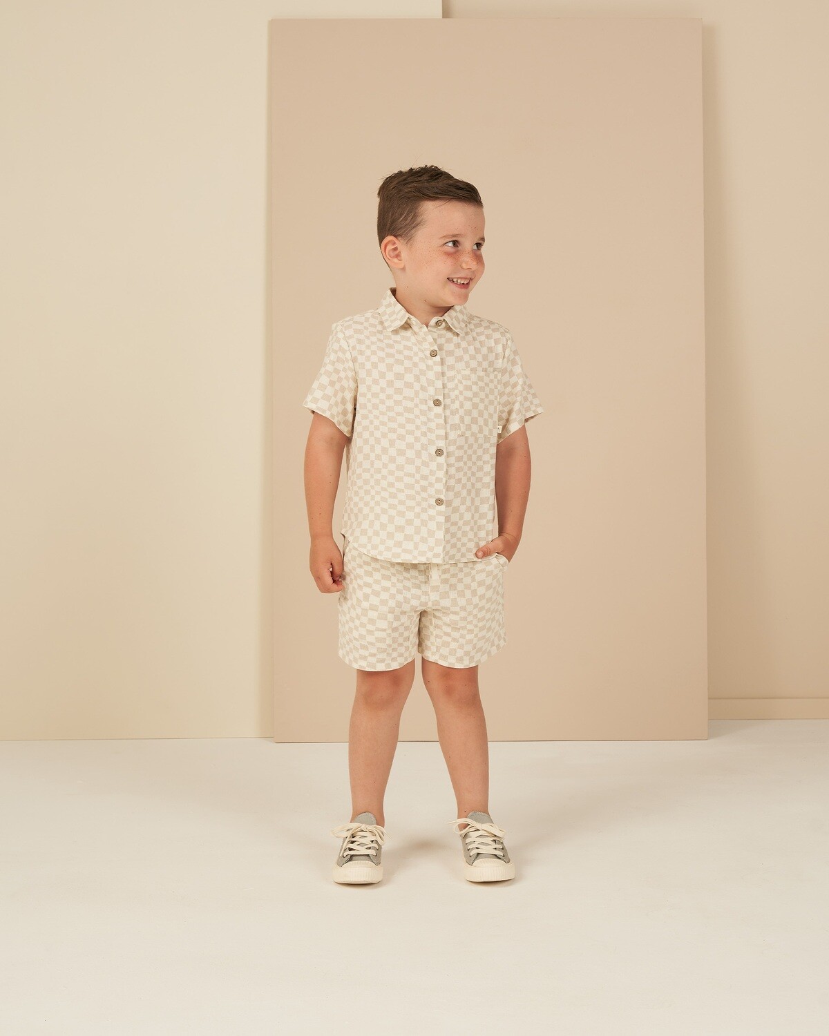 Collared Short Sleeve Shirt