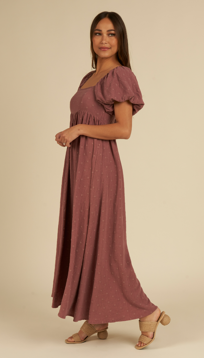 Ocean Dress - Embroideried Daisy