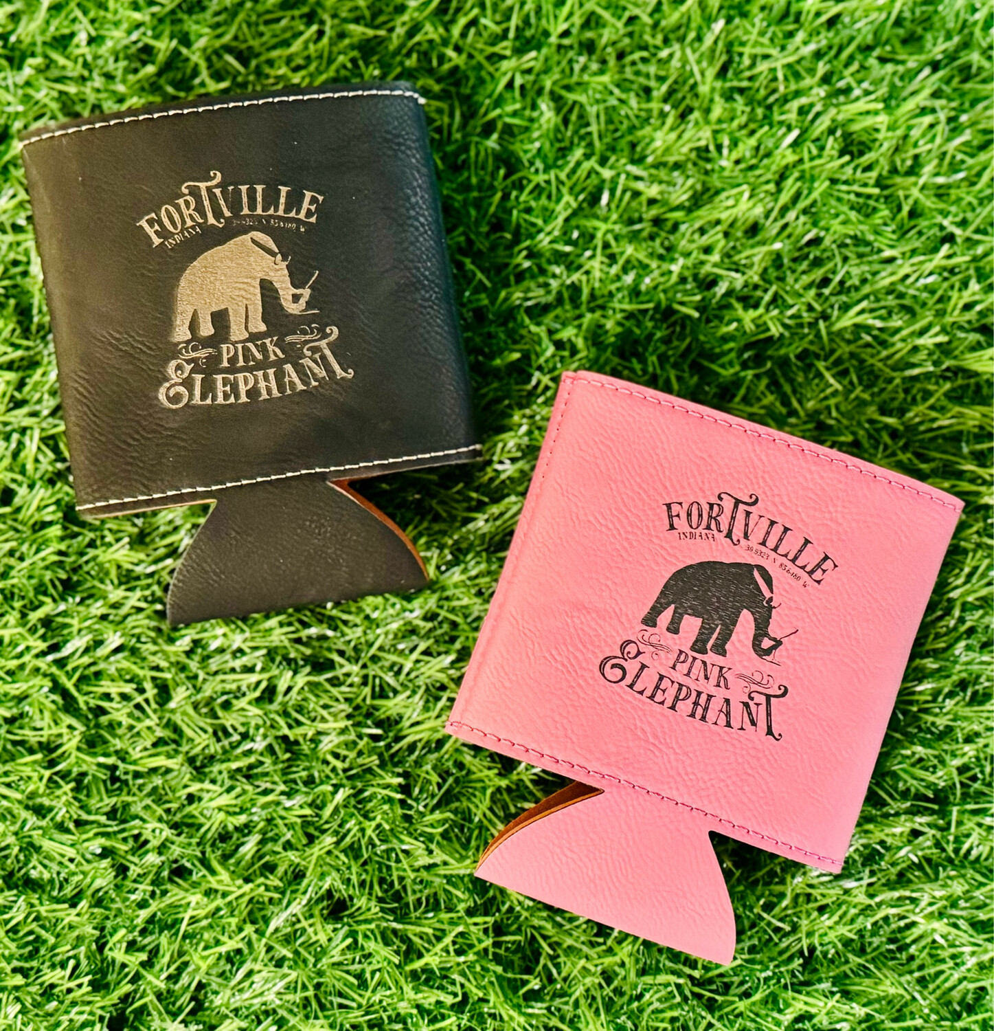 Pink Elephant Koozie