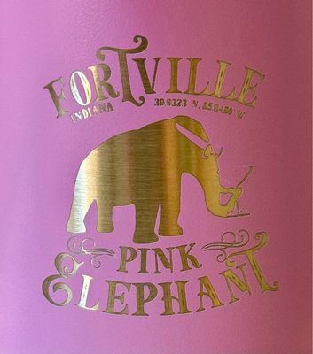 Pink Elephant Insulated Wine Tumbler