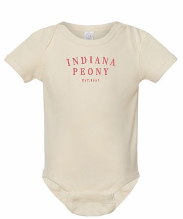 Indiana Peony Onesie (Natural): 6M