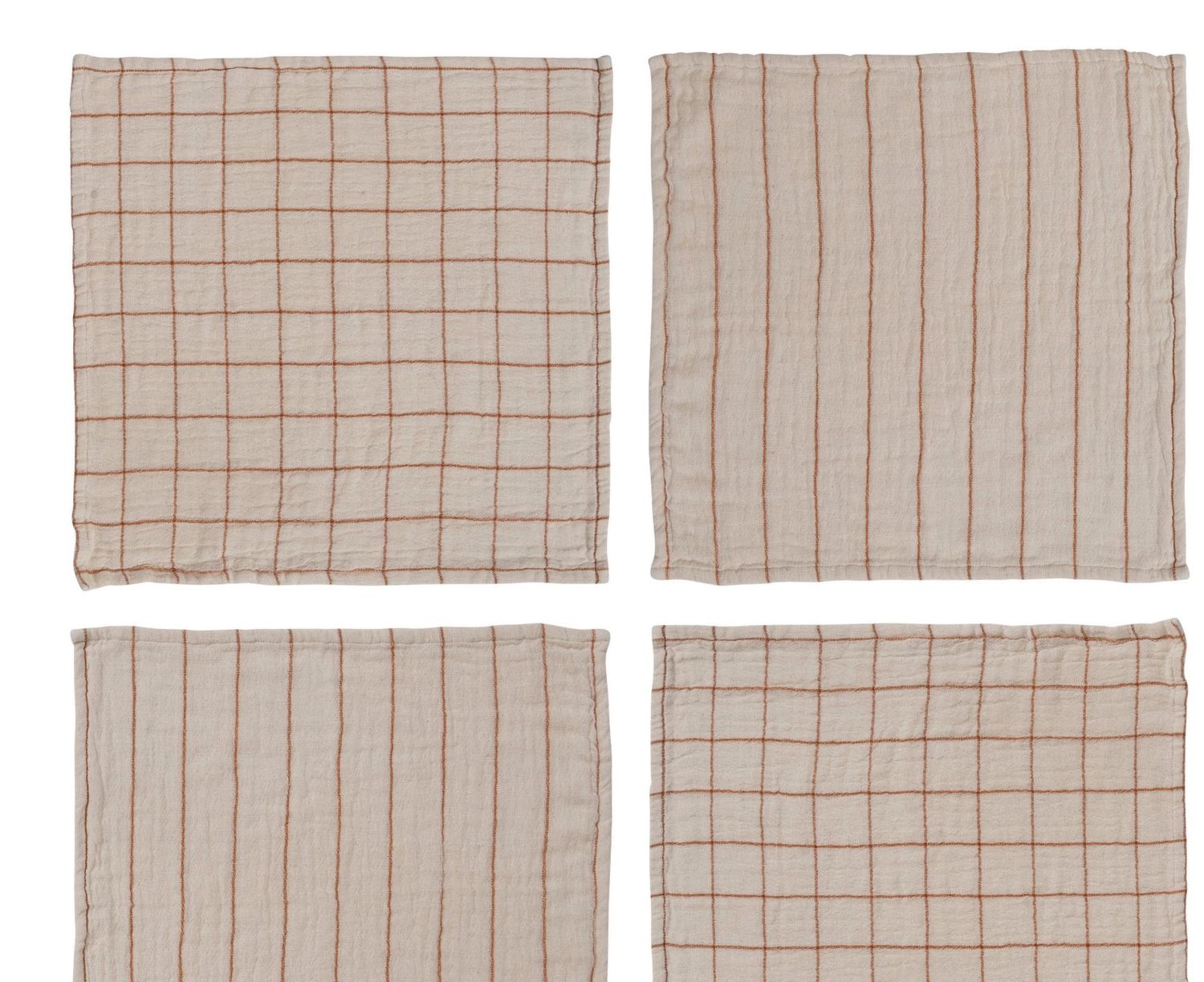 Napkins - Natural and Rust