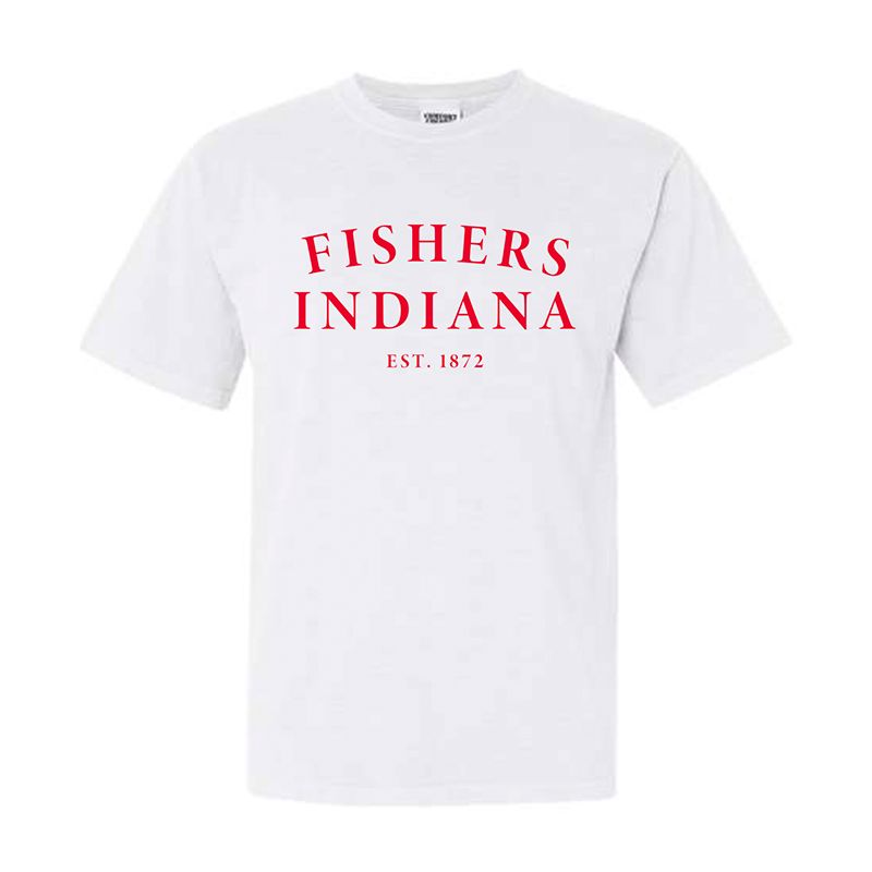 Fishers Red Puff Tee