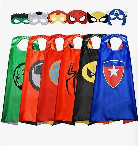 Superhero Reversible Cape &amp; Mask Set