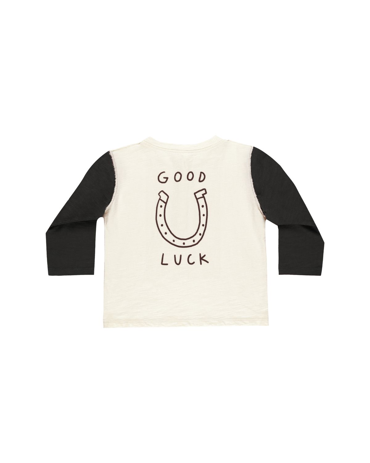 Henley Long Sleeve Tee || Good Luck