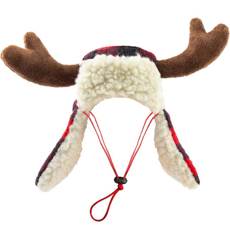 H&amp;K Hat Antler Buffalo Check with SnugFit®: LG