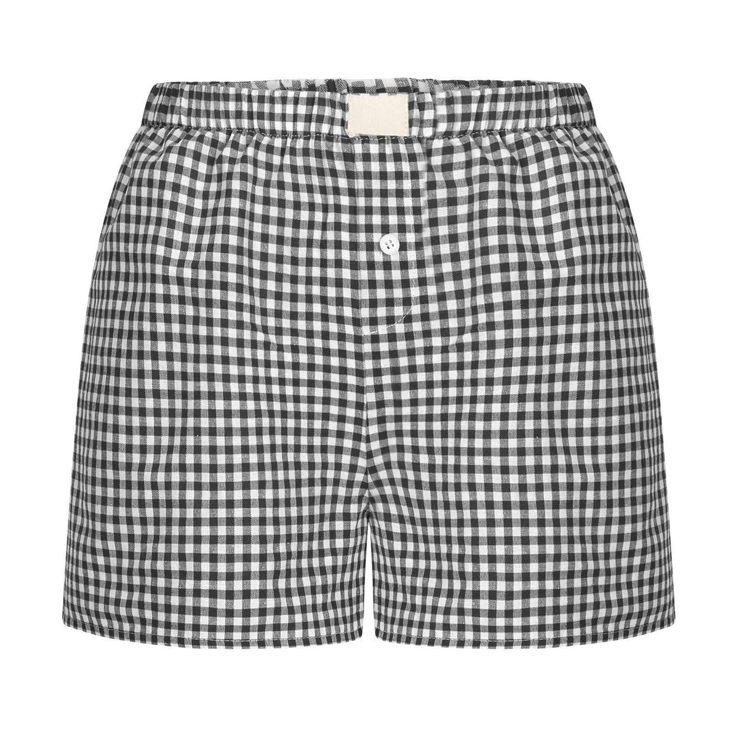 Lysandra Gingham Pull-On Boxer Shorts