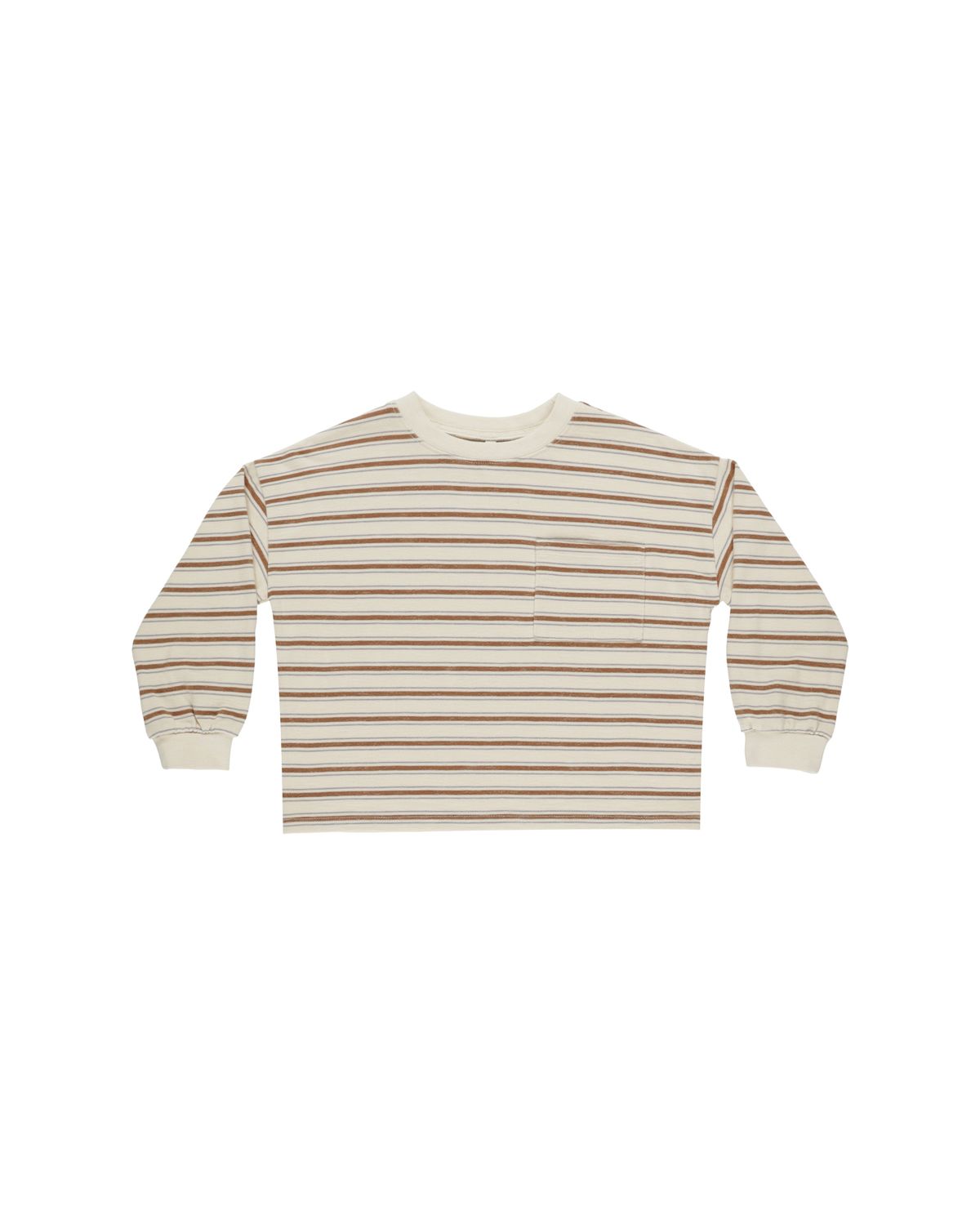 Relaxed Long Sleeve Tee - Saddle Stripe