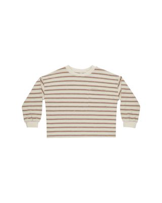 Relaxed Long Sleeve Tee - Saddle Stripe
