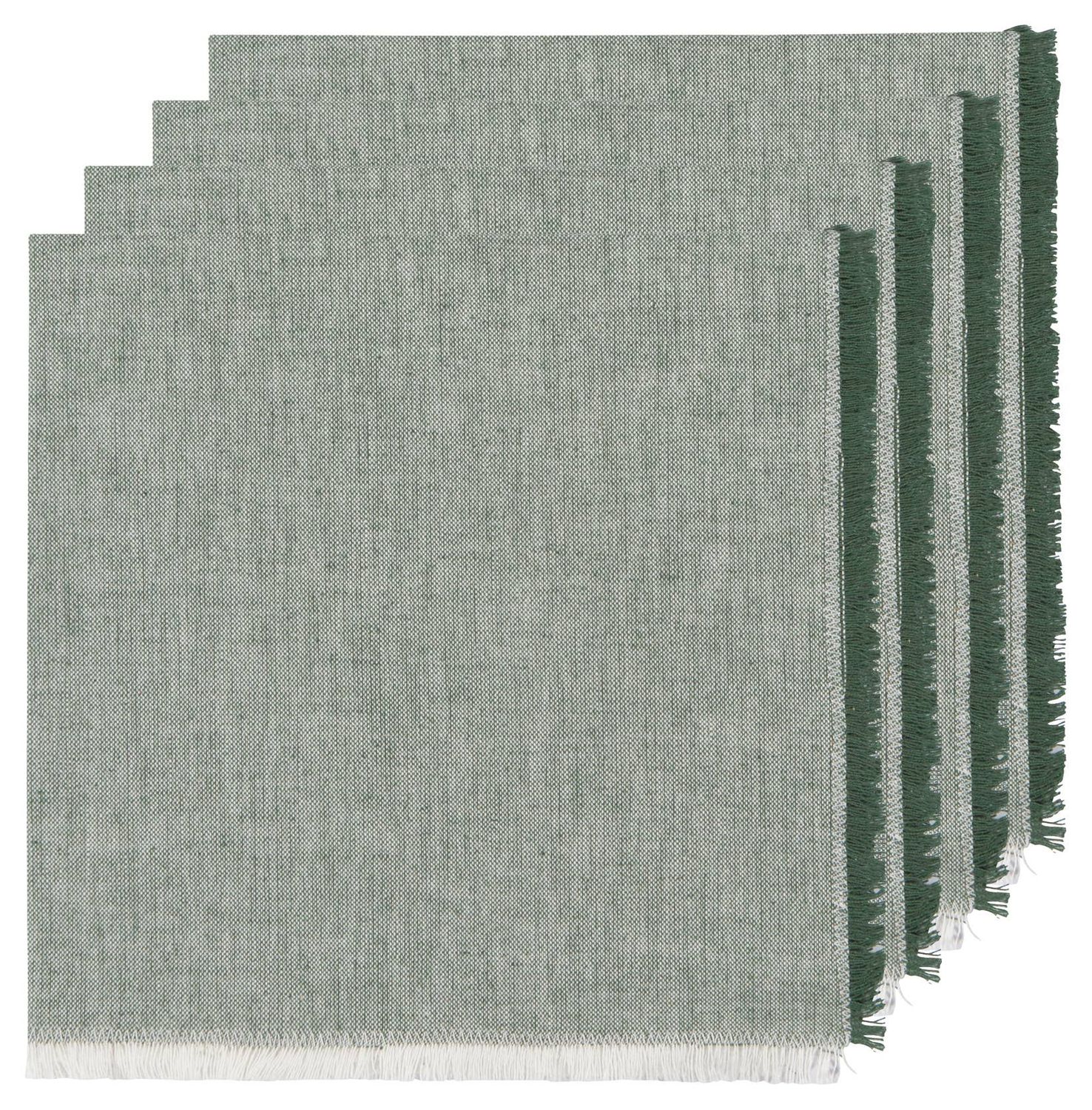 Jade Green Chambray Napkins Set of 4