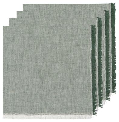 Jade Green Chambray Napkins Set of 4
