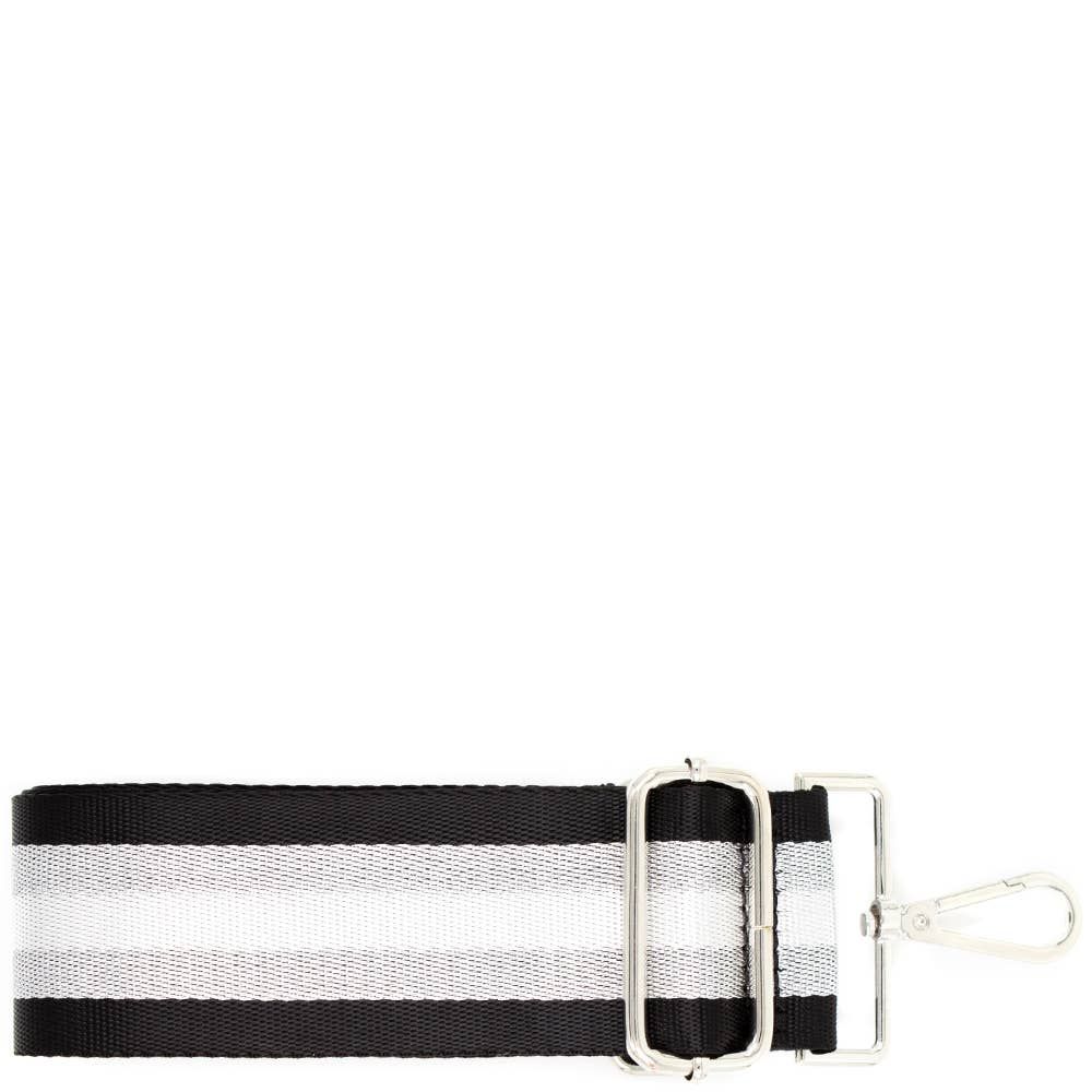 Guitar Strap: Black Silver