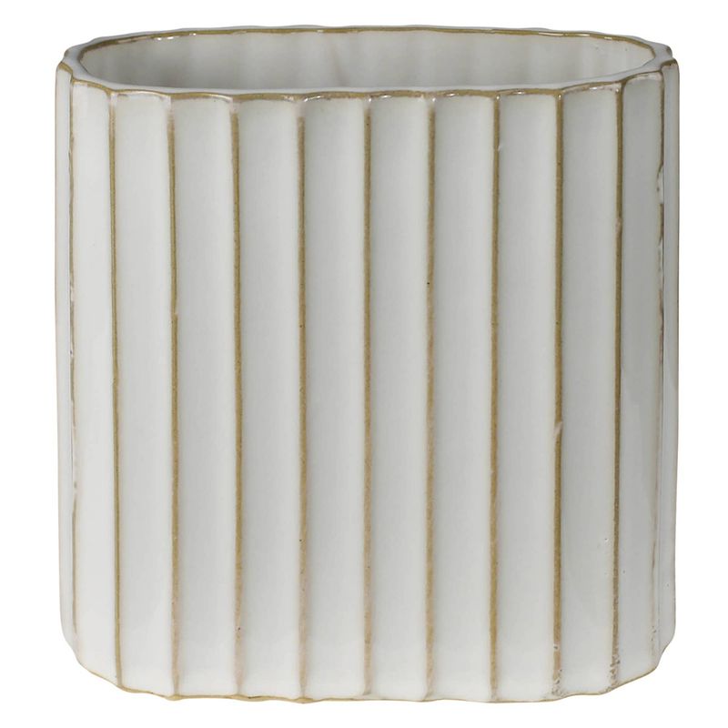 Caro Ribbed Vase, Ceramic - Sm