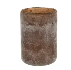 Frost Cylinder Votive L, Earth