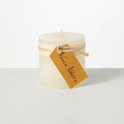 MELON WHITE PILLAR CANDLE