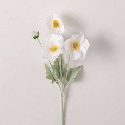 LONG IVORY POPPY STEM