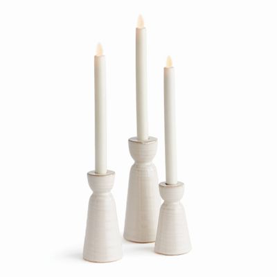 Libbey Taper Holders, White