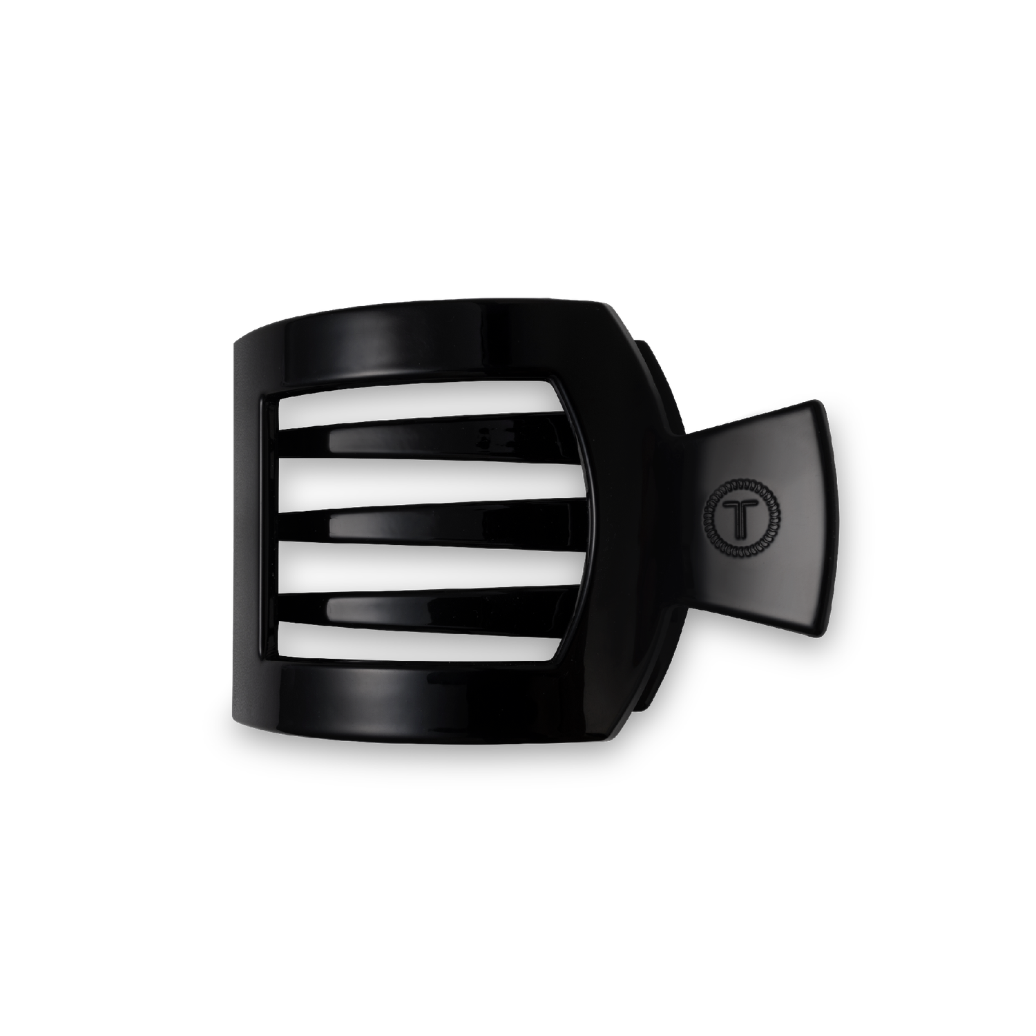 Square Flat Hair Clip | Small | Jet Black
