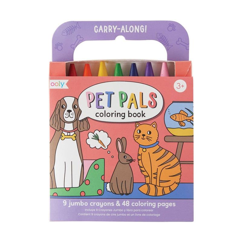 Carry Along Crayon &amp; Coloring Book Kit-Pet Pals