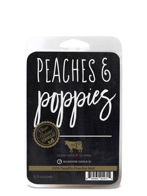 5.5 oz Wax Melts: Peaches &amp; Poppies