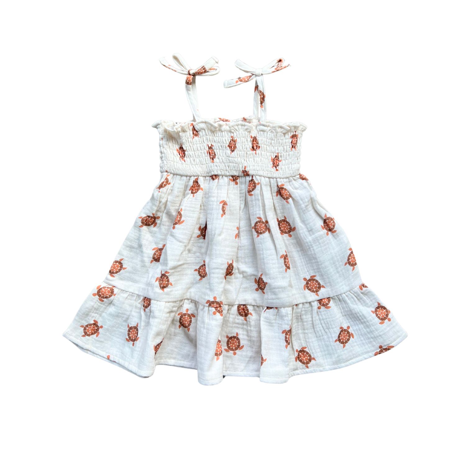 Girl&#39;s Tiered Mini Dress, Size: 5T, Color: Turtle