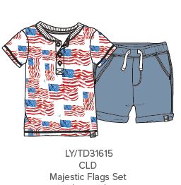 Majestic Flags Infant Short Set