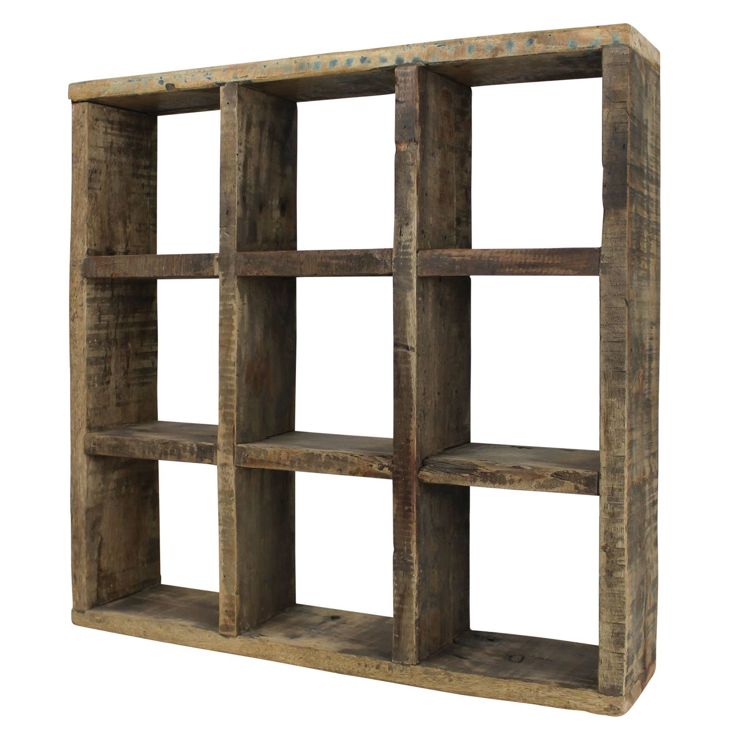 Morro Divided Shelf, Wood - 9 Cubes